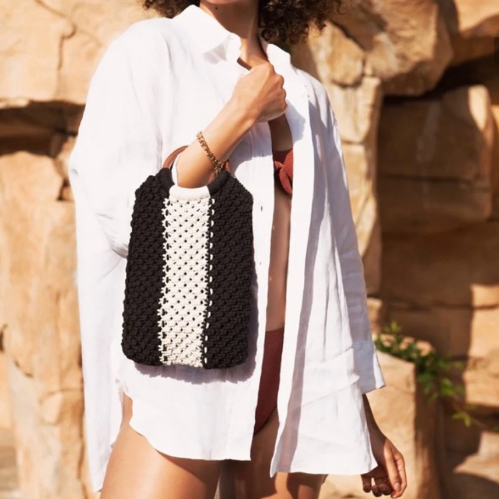 Curateur x Laude The Label The Gabby Macrame Bag - Picture 1 of 9